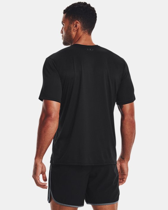 Men's UA Tech™ Vent Short Sleeve, Black, pdpMainDesktop image number 1